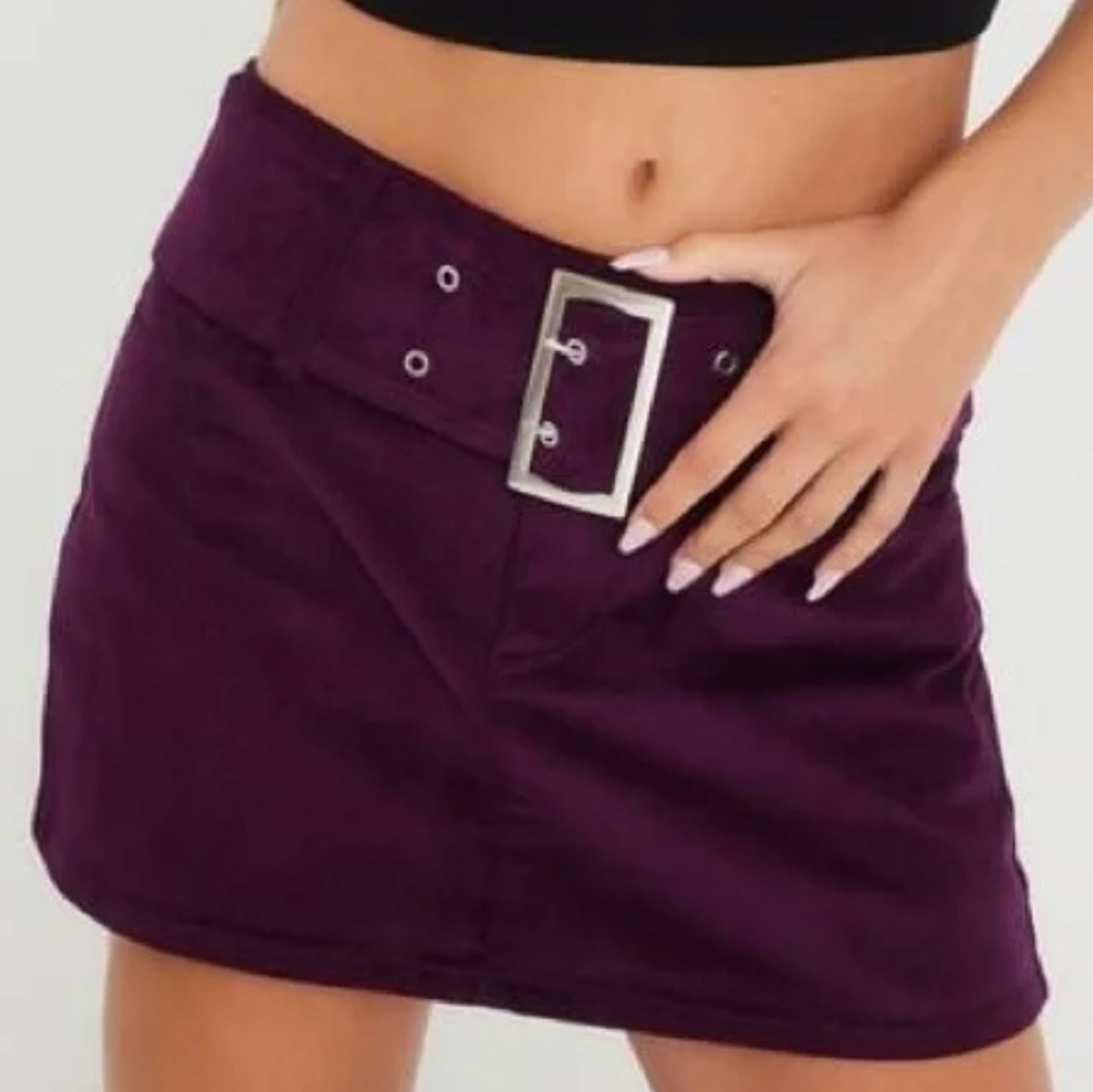 NWT Garage Belted Low Rise Corduroy Skirt
